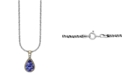 EFFY Collection EFFY&reg; Tanzanite 16" Pendant Necklace (1-5/8 ct. t.w.) in Sterling Silver & 18k Gold